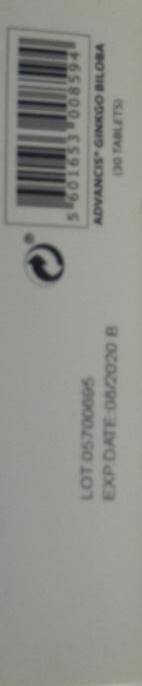 Advancis Ginkgo Biloba